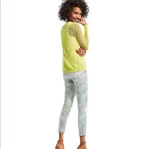 CABI OUTLET SPLIT BACK PULLOVER LEMON LIME TOP